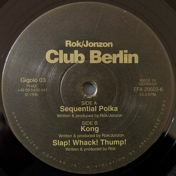 Rok / Jonzon - Club Berlin | International Deejay Gigolo Records (Gigolo 03)