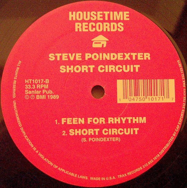 Steve Poindexter - Short Circuit | Housetime Records (HT1017) - 2