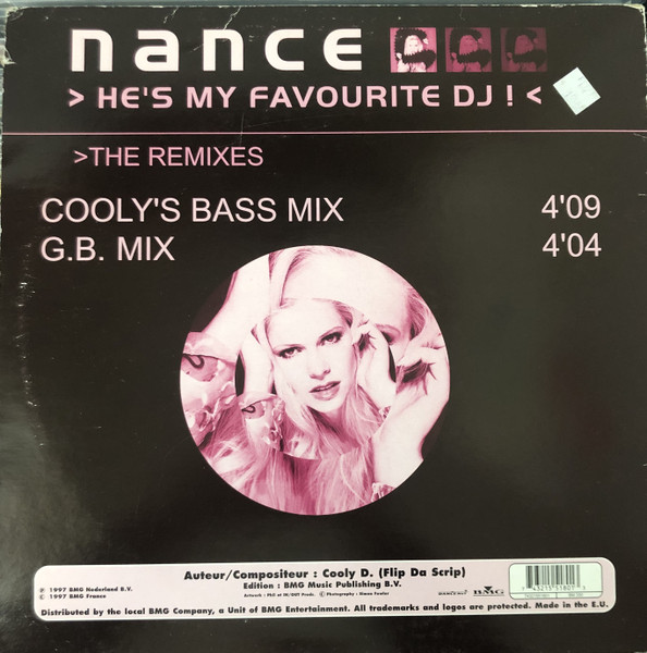 Nance - He's My Favourite DJ ! (The Remixes) | BMG France (7 43215 51801 1) - 2 Nance - He's My Favourite DJ ! (The Remixes) | BMG France (7 43215 51801 1) - 2