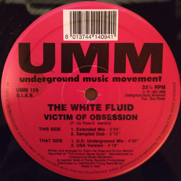 The White Fluid - Victim Of Obsession | UMM (UMM 109)