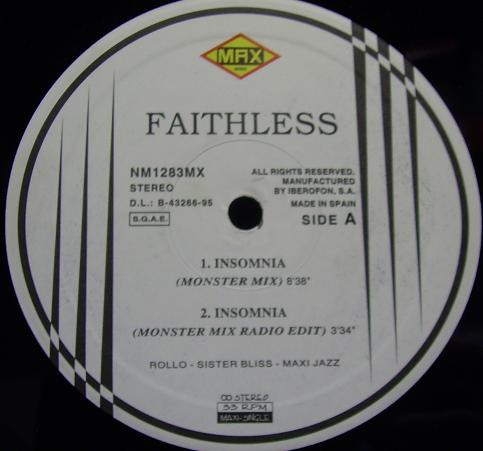 Faithless - Insomnia | Max Music (NM1283MX) - 2