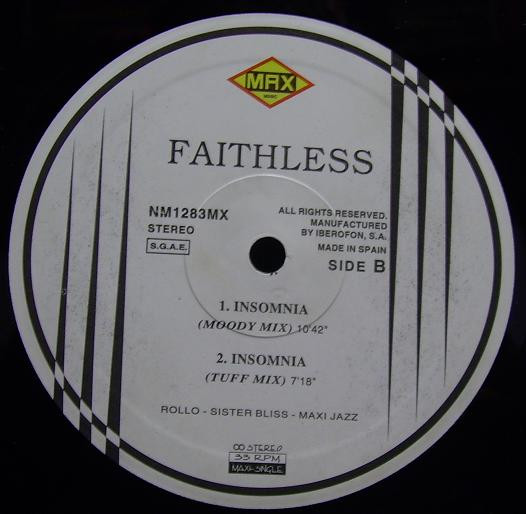 Faithless - Insomnia | Max Music (NM1283MX) - 3