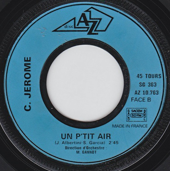 C. Jérôme - Kiss Me | Disc'Az (AZ 10.763) - 4