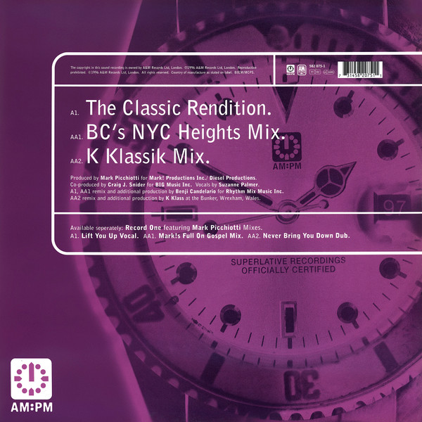 The Absolute Featuring Suzanne Palmer - I Believe (Swing 52 / K Klass Mixes) | AM:PM (582 075-1) - 2