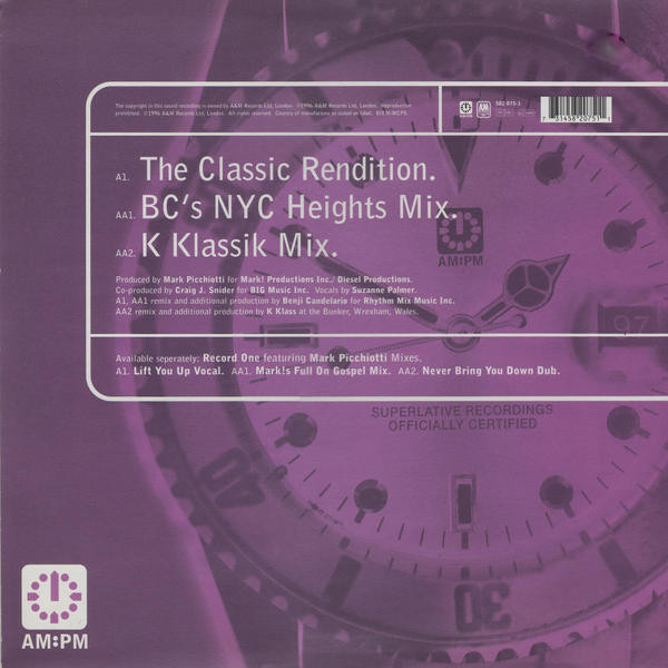 The Absolute Featuring Suzanne Palmer - I Believe (Swing 52 / K Klass Mixes) | AM:PM (582 075-1) - 4