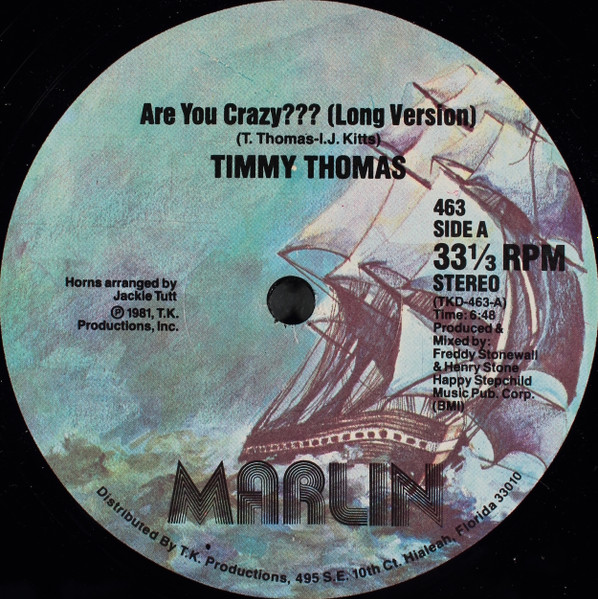 Timmy Thomas - Are You Crazy??? | Marlin (463) - main Timmy Thomas - Are You Crazy??? | Marlin (463) - main