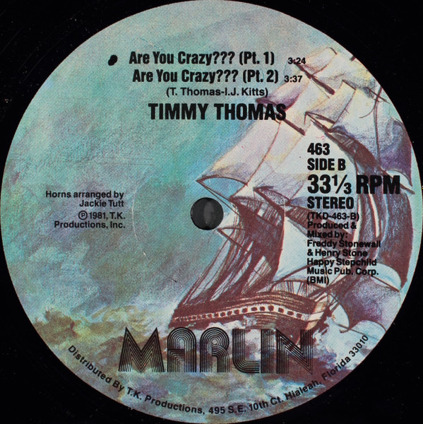 Timmy Thomas - Are You Crazy??? | Marlin (463) - 2 Timmy Thomas - Are You Crazy??? | Marlin (463) - 2