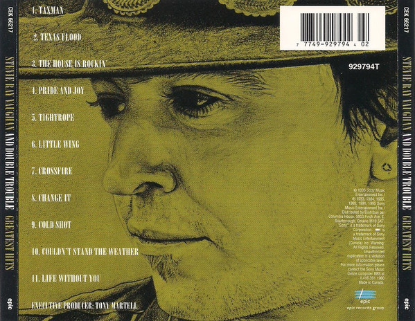 Stevie Ray Vaughan & Double Trouble - Greatest Hits [CD] | Epic (CEK 66217) - 3