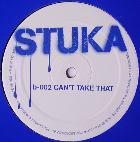 Stuka DJ - Da Whores / Can't Take That | Stuka Recordings (STU002) - 2