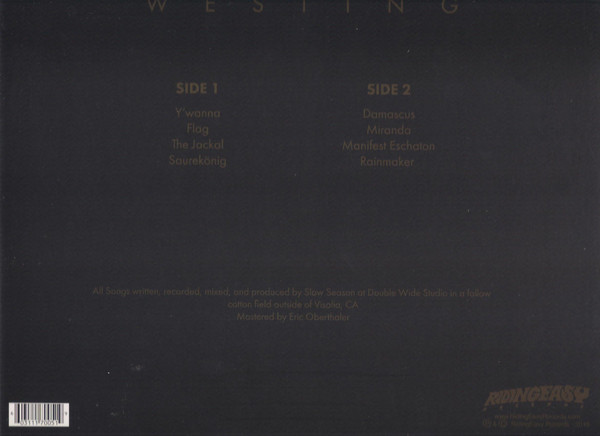 Slow Season - Westing | RidingEasy Records (EZRDR-067) - 2 Slow Season - Westing | RidingEasy Records (EZRDR-067) - 2