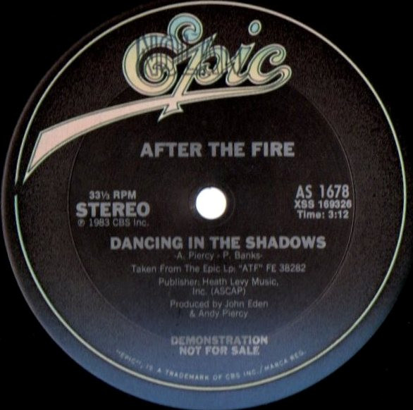After The Fire - Dancing In The Shadows | Epic (AS 1678) - main