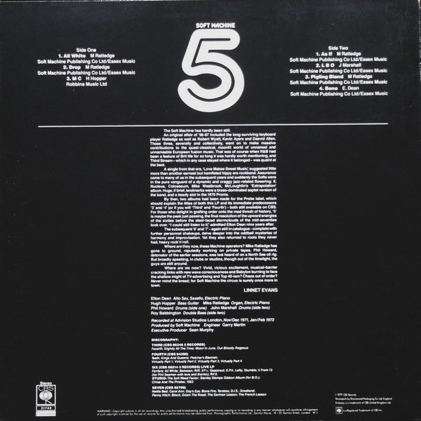 Soft Machine - Fifth | Embassy (CBS 31748) - 2