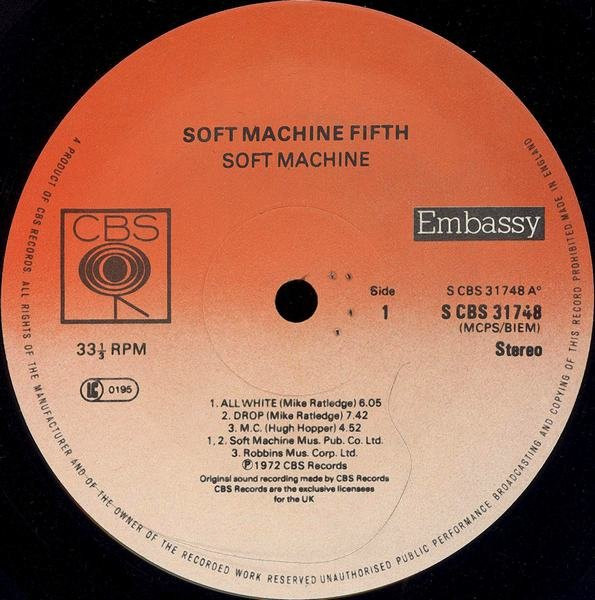Soft Machine - Fifth | Embassy (CBS 31748) - 3