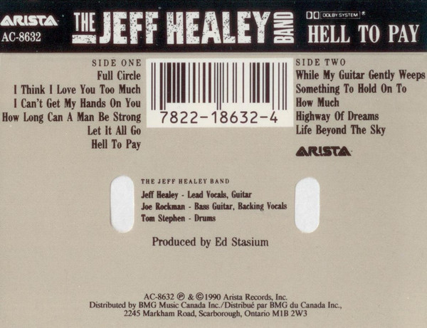 The Jeff Healey Band - Hell To Pay | Arista (AC-8632) - 2 The Jeff Healey Band - Hell To Pay | Arista (AC-8632) - 2
