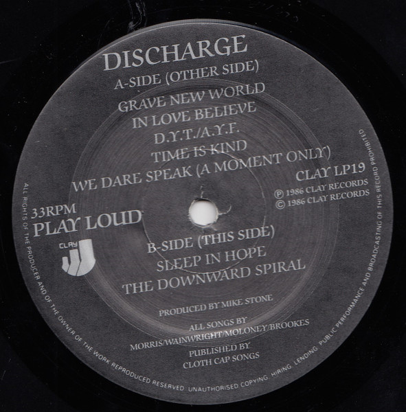 Discharge - Grave New World | Clay Records (CLAY LP19) - 3 Discharge - Grave New World | Clay Records (CLAY LP19) - 3