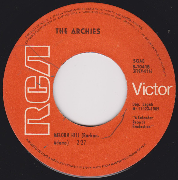 The Archies - Sugar, Sugar / Melody Hill | RCA Victor (3-10418) - 4 The Archies - Sugar, Sugar / Melody Hill | RCA Victor (3-10418) - 4