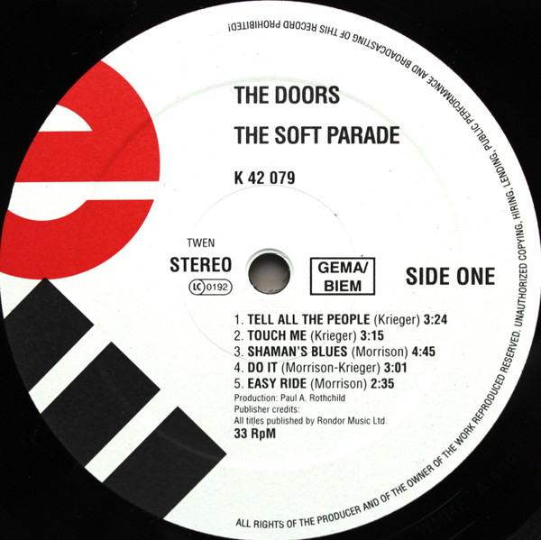 The Doors - The Soft Parade | Elektra (42079) - 3