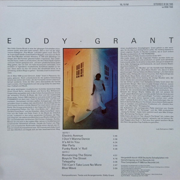 Eddy Grant - Eddy Grant | AMIGA (8 56 166) - 2