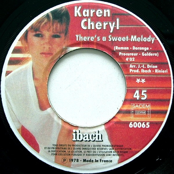 Karen Cheryl - There's A Sweet Melody / Sing To Me Mama | Disques Ibach (60065) - 4
