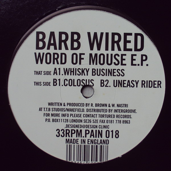 Barb Wired - Word Of Mouse E.P. | Tortured Records (PAIN 018)