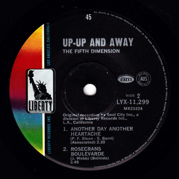 The Fifth Dimension - Up-Up And Away | Liberty (LYX-11,299) - 4 The Fifth Dimension - Up-Up And Away | Liberty (LYX-11,299) - 4