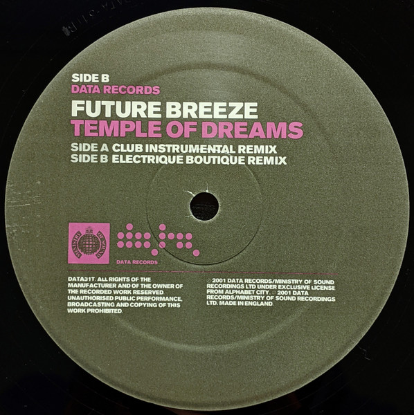 Future Breeze - Temple Of Dreams | Data Records (DATA31T) - 4
