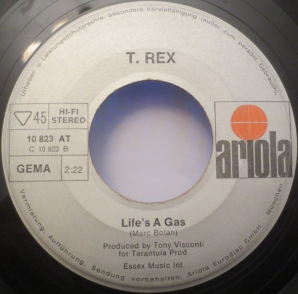 T. Rex - Jeepster | Ariola (10 823 AT) - 3