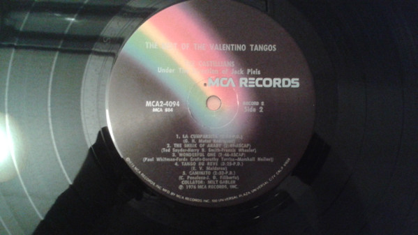 The Castilians - The Best Of The Valentino Tangos | MCA Records (MCA2-4094) - 4