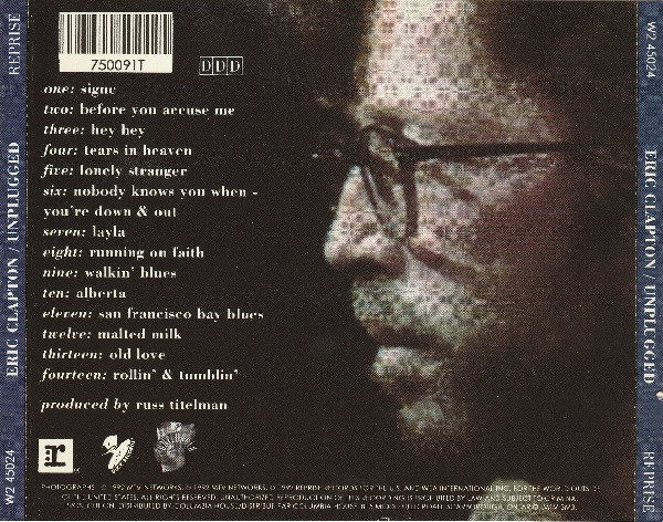 Eric Clapton - Unplugged | Reprise Records (W2 45024) - 4 Eric Clapton - Unplugged | Reprise Records (W2 45024) - 4