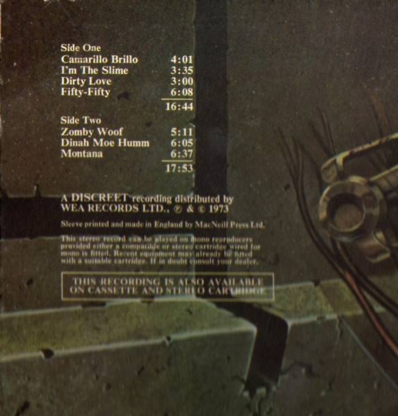 The Mothers - Over-nite Sensation | DiscReet (K 41000) - 3