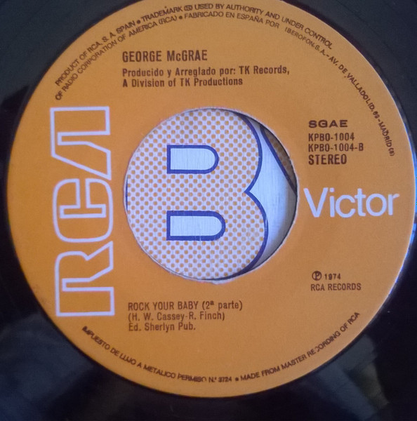 George McCrae - Rock Your Baby | RCA Victor (KPBO-1004) - 4