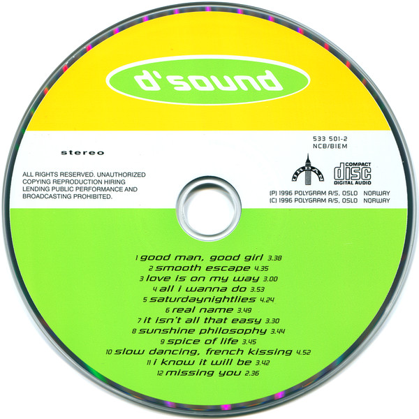 D'sound - Spice Of Life | PolyGram (533 501-2) - 4