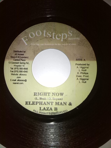 Elephant Man & Laza - Right Now | Footsteps Records (none)