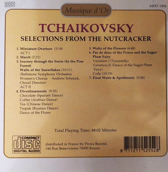 Pyotr Ilyich Tchaikovsky - Selections From The Nutcracker | Musique D'Or (MDO 1004) - 2