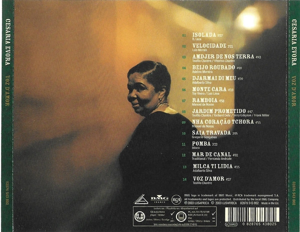 Cesaria Evora - Voz D'Amor | Lusafrica (82876 543 802) - 2 Cesaria Evora - Voz D'Amor | Lusafrica (82876 543 802) - 2