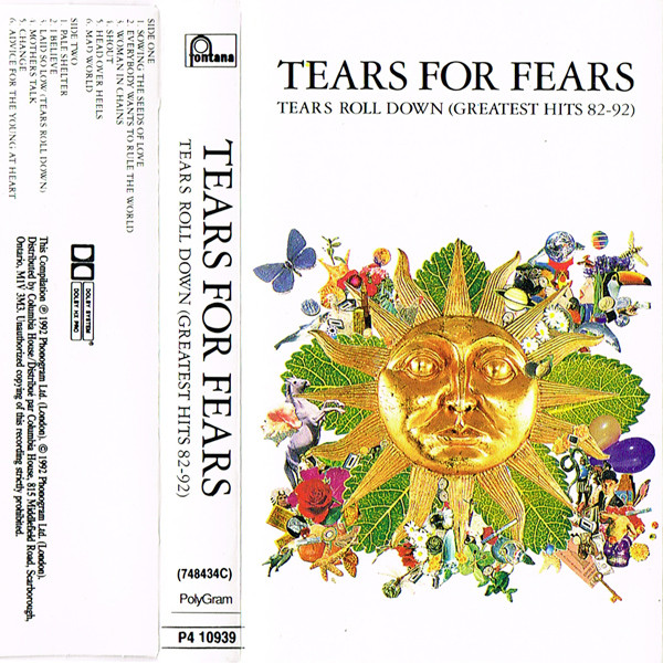 Tears For Fears - Tears Roll Down (Greatest Hits 82-92) | Fontana (P4 10939)