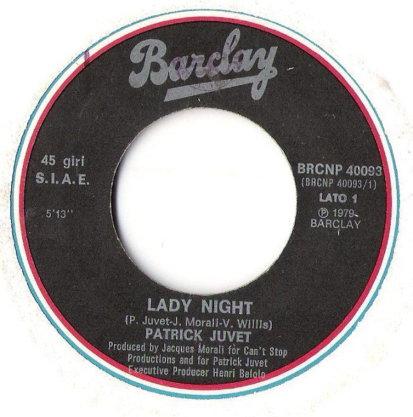 Patrick Juvet - Lady Night | Barclay (BRCNP 40093) - 3 Patrick Juvet - Lady Night | Barclay (BRCNP 40093) - 3