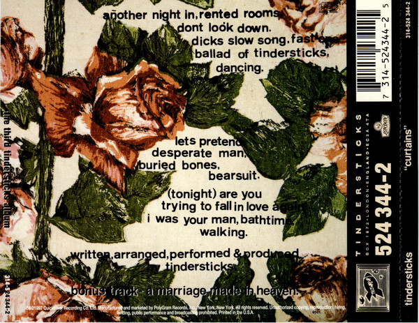 Tindersticks - Curtains | London Records (314 524 344-2) - 2