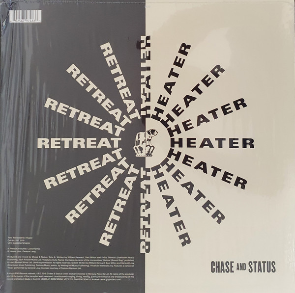 Chase & Status - Retreat2018 / Heater | Virgin EMI Records (VST2170) - 2 Chase & Status - Retreat2018 / Heater | Virgin EMI Records (VST2170) - 2
