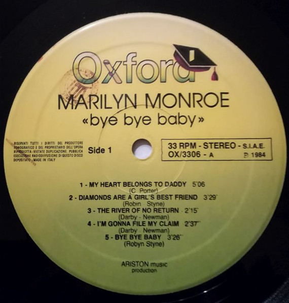 Marilyn Monroe - Bye Bye Baby | Oxford (OX/3306) - 3 Marilyn Monroe - Bye Bye Baby | Oxford (OX/3306) - 3
