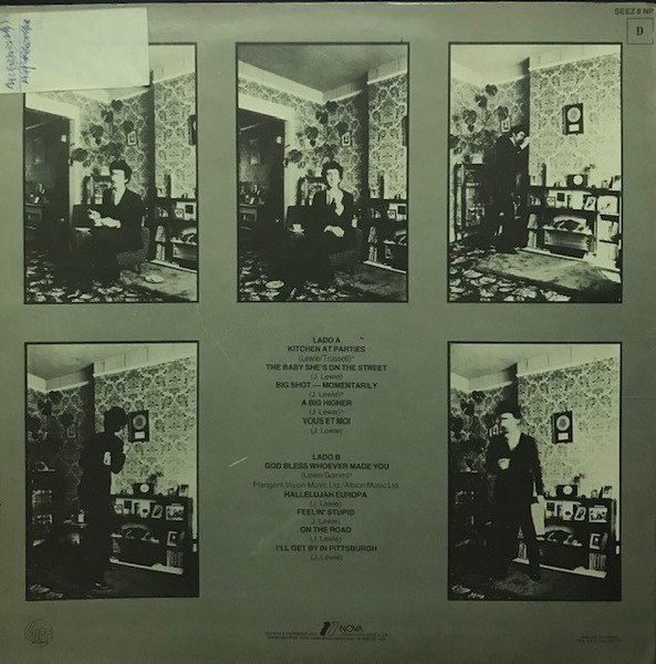 Jona Lewie - On The Other Hand There's A Fist | Stiff Records (SEEZ 8 NP) - 2