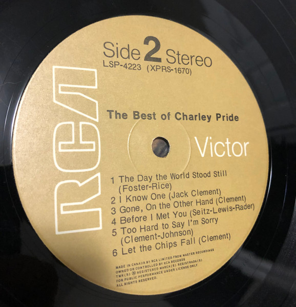 Charley Pride - The Best Of Charley Pride | RCA Victor (LSP-4223) - 4 Charley Pride - The Best Of Charley Pride | RCA Victor (LSP-4223) - 4