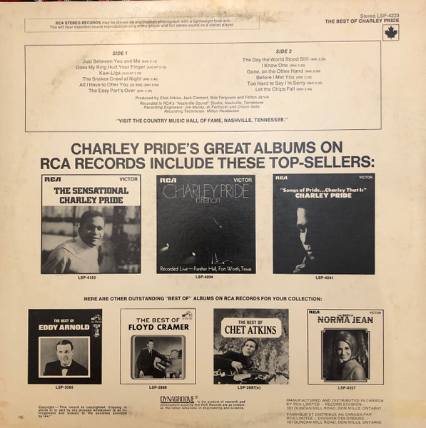 Charley Pride - The Best Of Charley Pride | RCA Victor (LSP-4223) - 2 Charley Pride - The Best Of Charley Pride | RCA Victor (LSP-4223) - 2