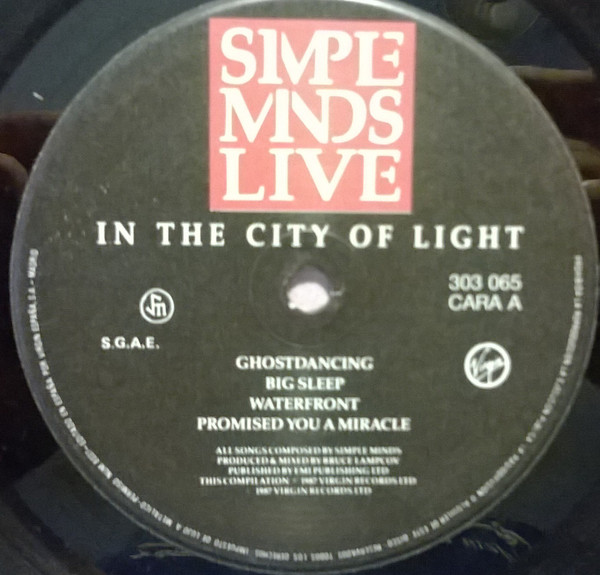Simple Minds - Live In The City Of Light | Virgin (XL 303067) - 4