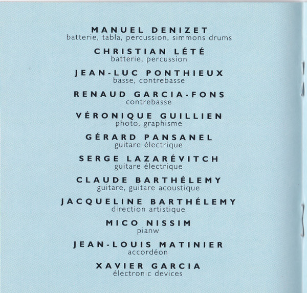 Orchestre National De Jazz , Claude Barthélémy - JACK-L!N∃ | Label Bleu (LBLC 6538) - 3