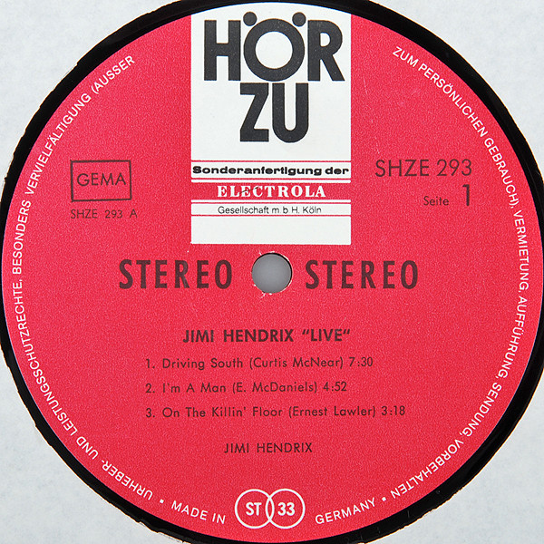 Jimi Hendrix - Live | HÖR ZU (SHZE 293) - 2 Jimi Hendrix - Live | HÖR ZU (SHZE 293) - 2