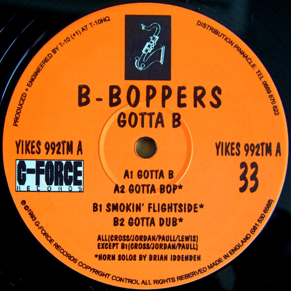 B-Boppers - Gotta-B | G-Force Records (YIKES 992TM) - main