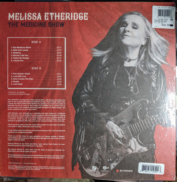 Melissa Etheridge - The Medicine Show | Concord Records (CRE00937) - 2 Melissa Etheridge - The Medicine Show | Concord Records (CRE00937) - 2