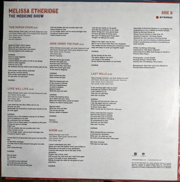 Melissa Etheridge - The Medicine Show | Concord Records (CRE00937) - 4 Melissa Etheridge - The Medicine Show | Concord Records (CRE00937) - 4