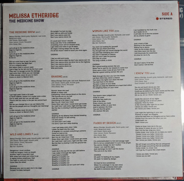 Melissa Etheridge - The Medicine Show | Concord Records (CRE00937) - 3 Melissa Etheridge - The Medicine Show | Concord Records (CRE00937) - 3
